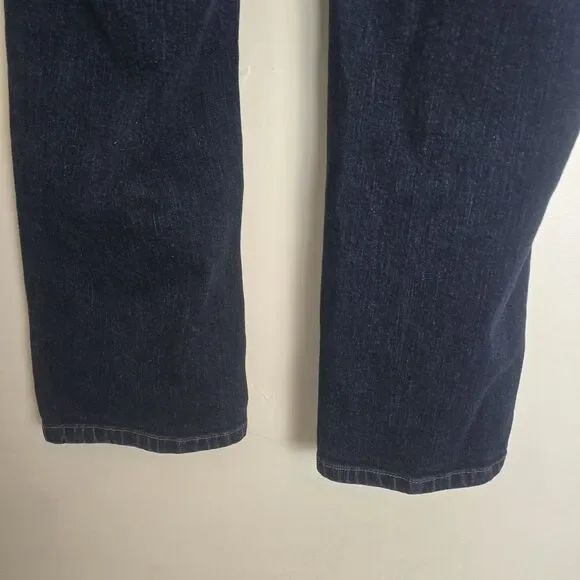 Lauren Ralph Lauren Jeans Women Plus Size 16W Straight High Rise Dark Wash Blue - Picture 4 of 9